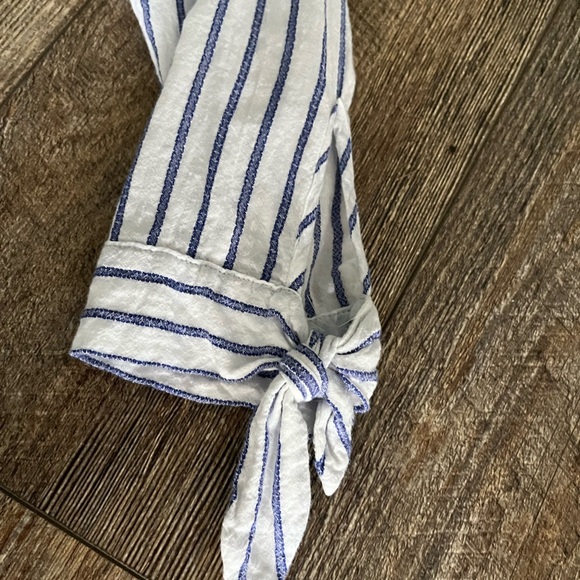 Tommy Bahama Blue Ticking Striped Tunic.  S - Picture 3 of 6